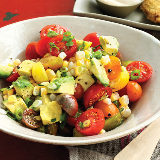 Tomato, Corn, and Avocado Salad
