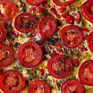 Tomato Frittata With Fresh Marjoram or Thyme