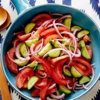 Tomato, Onion, and Cucumber Salad