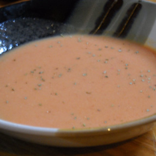 Tomato Soup w/ Sweet Peanut Butter Sauce