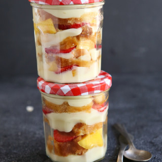 Tropical Rum Trifle with Coconut Cream
