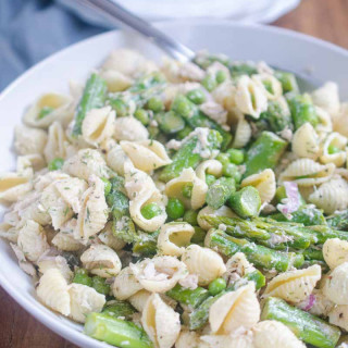 Tuna Pasta Salad with Spring Vegetables