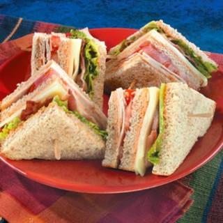 Turkey Club Sandwiches with the Works