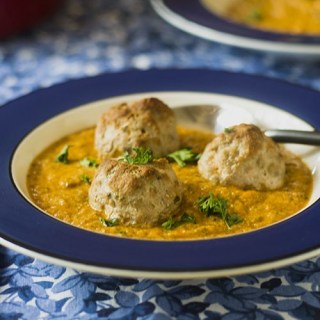 Turkey Meatballs in Curry Sauce