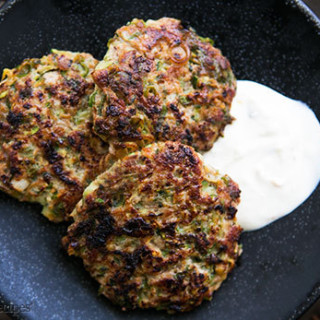 Turkey and Zucchini Burgers with Green Onion and Cumin