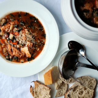 Tuscan Bread and Tomato Soup (Ribollita Soup)