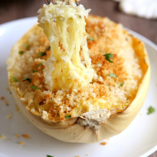 Twice Baked Spaghetti Squash and Cheese