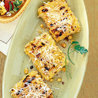 Grilled Polenta with Corn & Parmesan