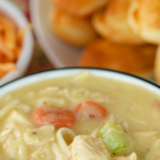 Cheesy Chicken Noodle Soup