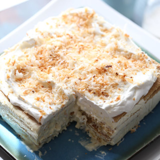 Vanilla Coconut Cream Ice Box Cake