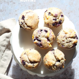 Vegan Blueberry Muffins with Pineapple