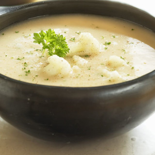 Vegan Cauliflower and Potato Soup (Low Fat and Gluten-Free Recipe)