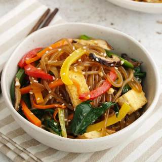 Vegan Japchae ( Korean Glass Noodle Stir Fry )-image