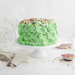 Vegan Vanilla Cake with Buttercream (St. Patricks Day)