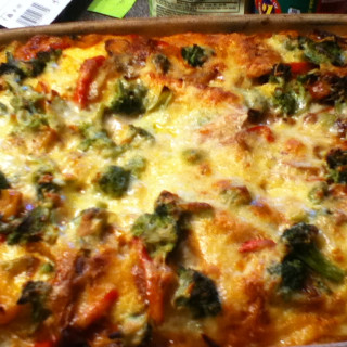 Vegetable and Cheese Strata