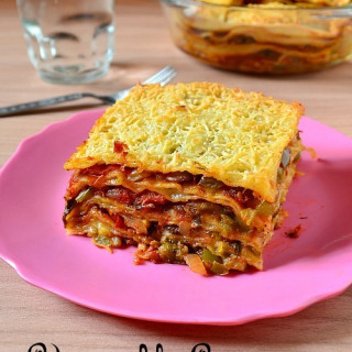 Vegetable Lasagna Recipe With Homemade Lasagna Sheets (Without Pasta Machin