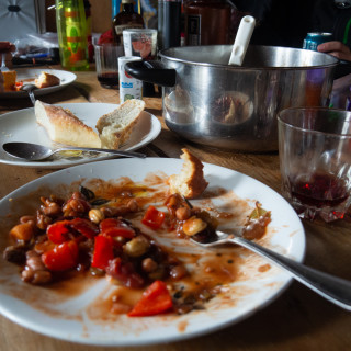 Vegetarian Cashew Chili for Camping