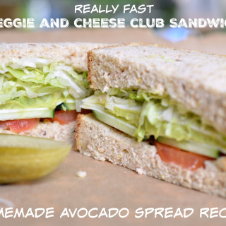 Veggie and Cheese Club with Avocado Spread Recipe