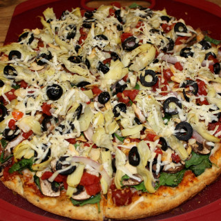 Veggie Deluxe Homemade Pizza