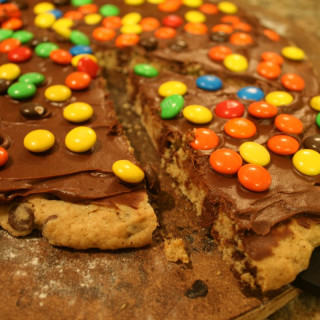 Kid's Chocolate & Peanut Butter Cookie Pizza