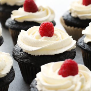 VIDEO: Healthier Chocolate Cupcakes with Honey Whipped Cream Frosting