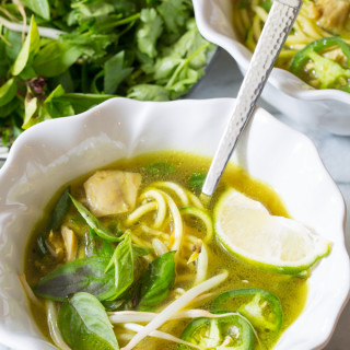 Vietnamese Chicken Pho with Zoodles