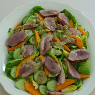 Warm Thai Duck Salad with Mango And Cucumber