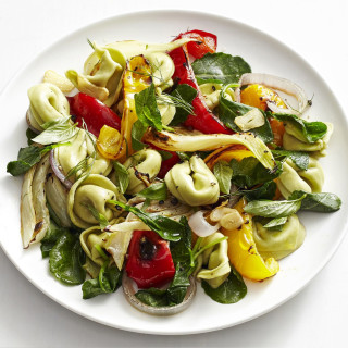 Warm Tortellini and Roasted Vegetable Salad