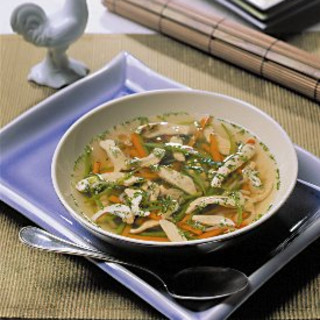 Warming Chicken and Asian Vegetable Soup