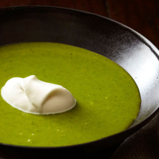 Watercress Soup With Whiskey Cream