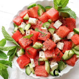 Watermelon Salad with Feta &amp; Mint (It&#039;s Incredible!)