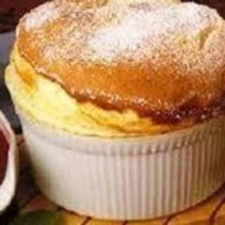 White Chocolate Soufflé with Raspberry Coulis