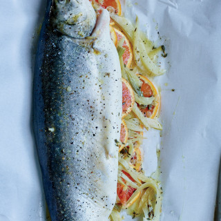 Whole Baked Trout with Fennel and Orange