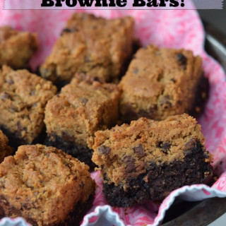 Whole-Wheat Peanut Butter Brownie Bars