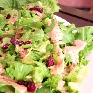 Winter Green Salad with Cranberry Vinaigrette