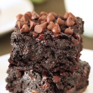 Zucchini Chocolate Brownies (100% whole grain, gluten-free, dairy-free opti