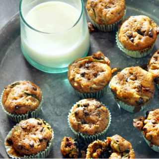 Zucchini-Chocolate Chip Mini Muffins