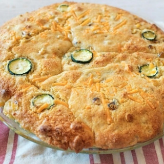 Zucchini Cobbler With Corn Biscuit Topping
