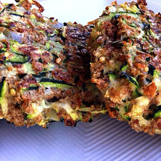 Zucchini Fritter with Avocado Dill Dip