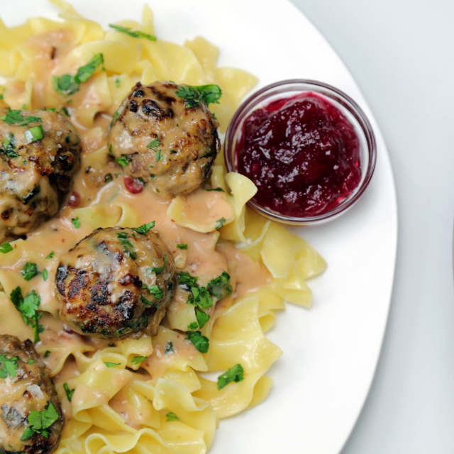 Ikea Inspired Swedish Meatballs With Butter Noodles