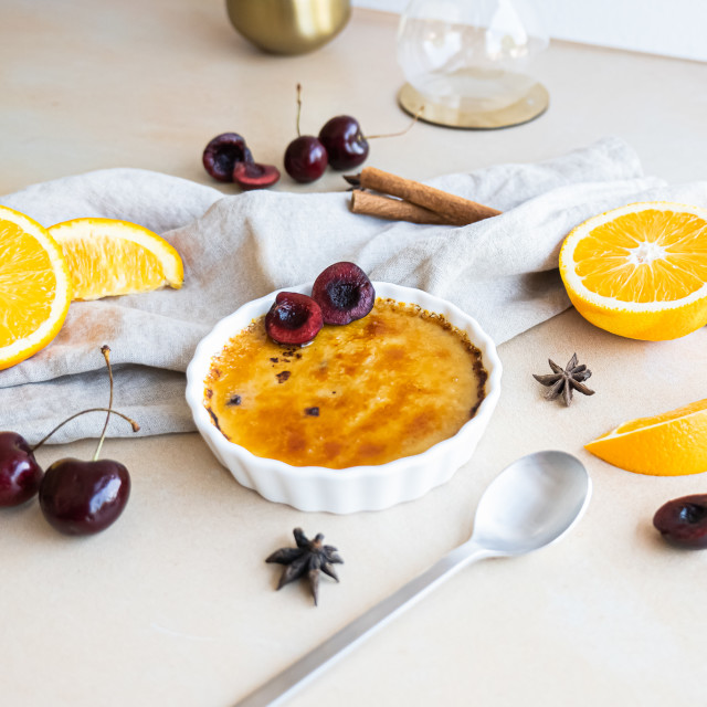 Fruit and Chai Crème Brûlée