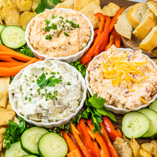 "The Trio" Cream Cheese Party Dips