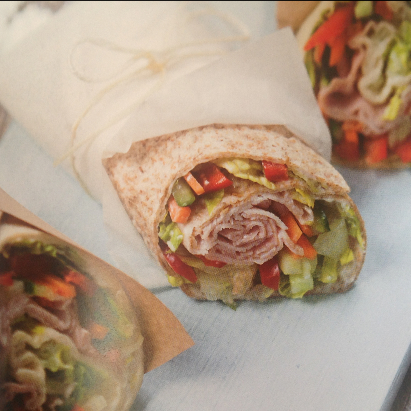 Ham salad wraps BigOven