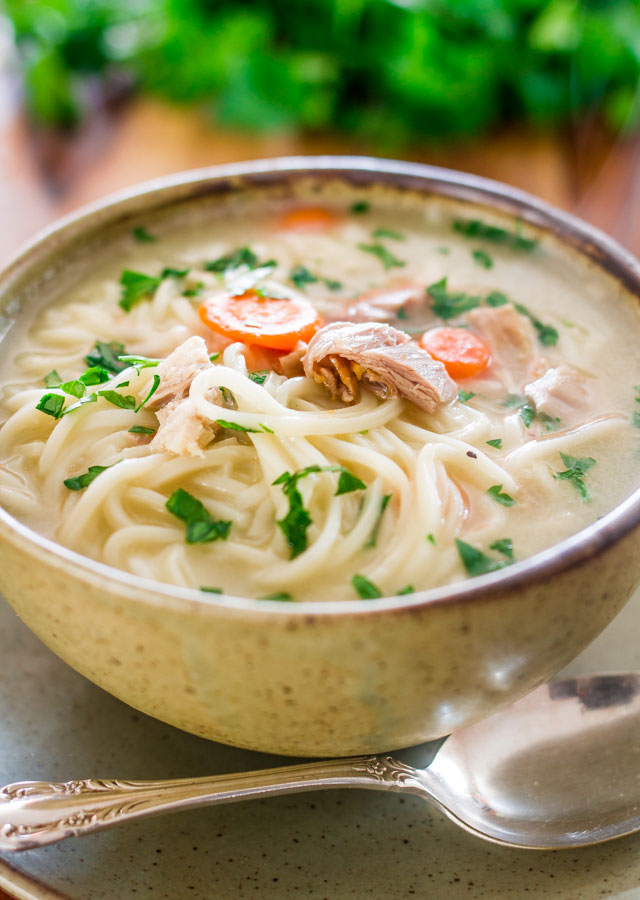 Leftover Turkey Noodle Soup