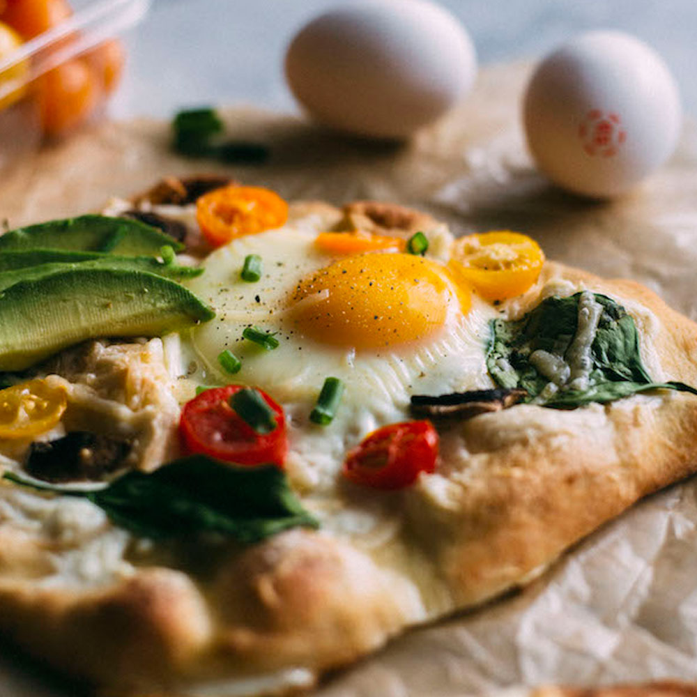 Mini Egg Pizzas