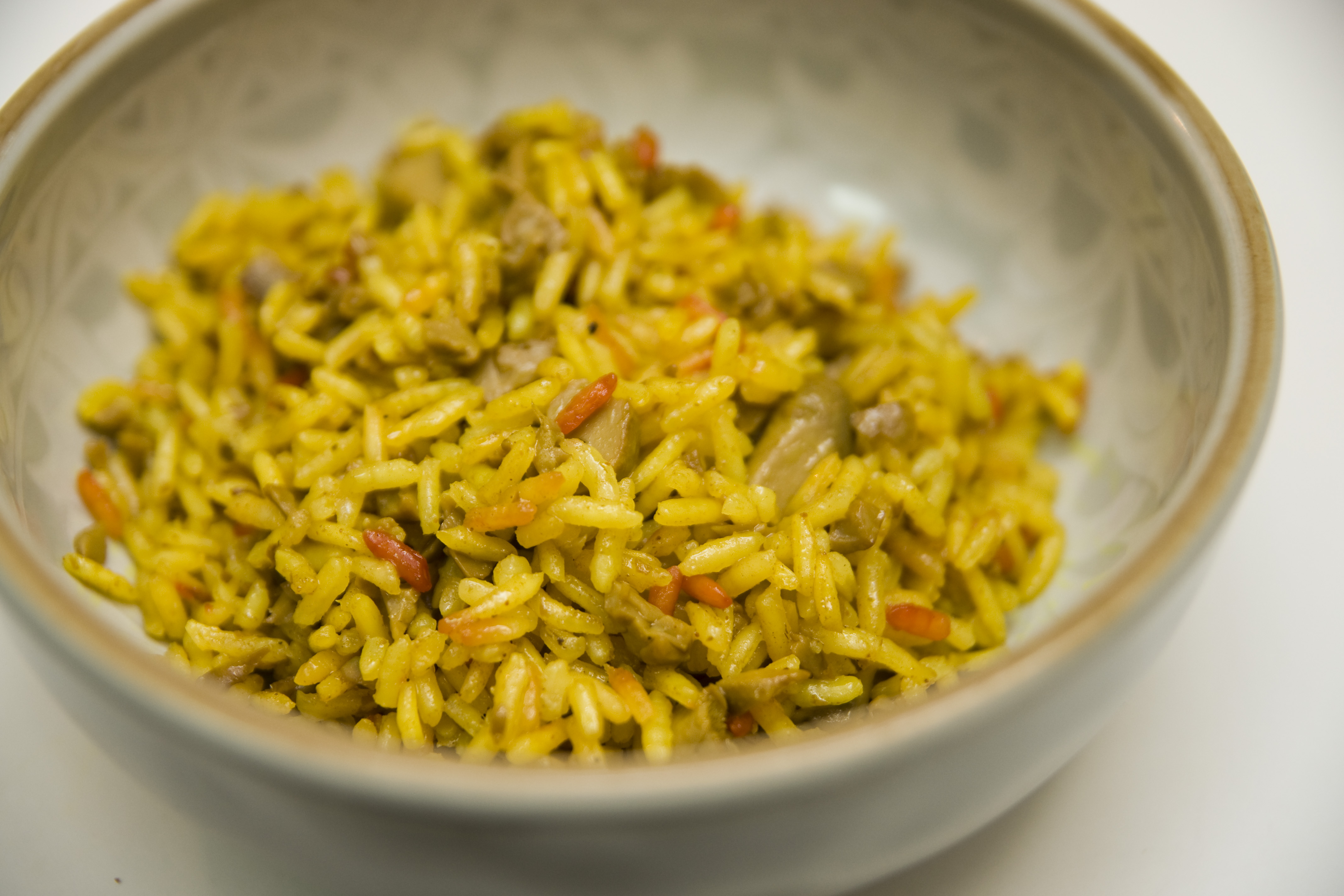 Mushroom Rice with Tumeric BigOven