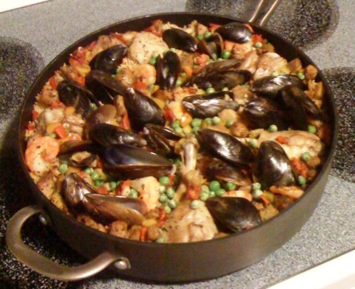 Paella Spanish Chicken Seafood Casserole BigOven