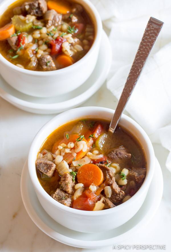 Perfect Beef Barley Soup