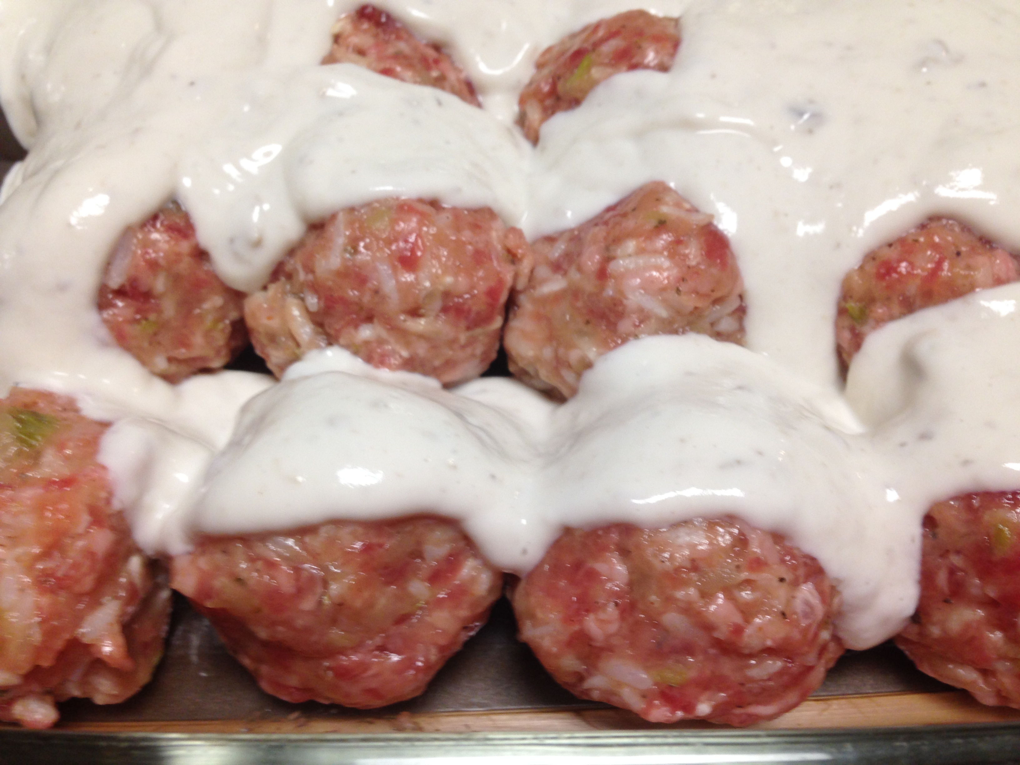 Porcupine meatballs with white sauce BigOven