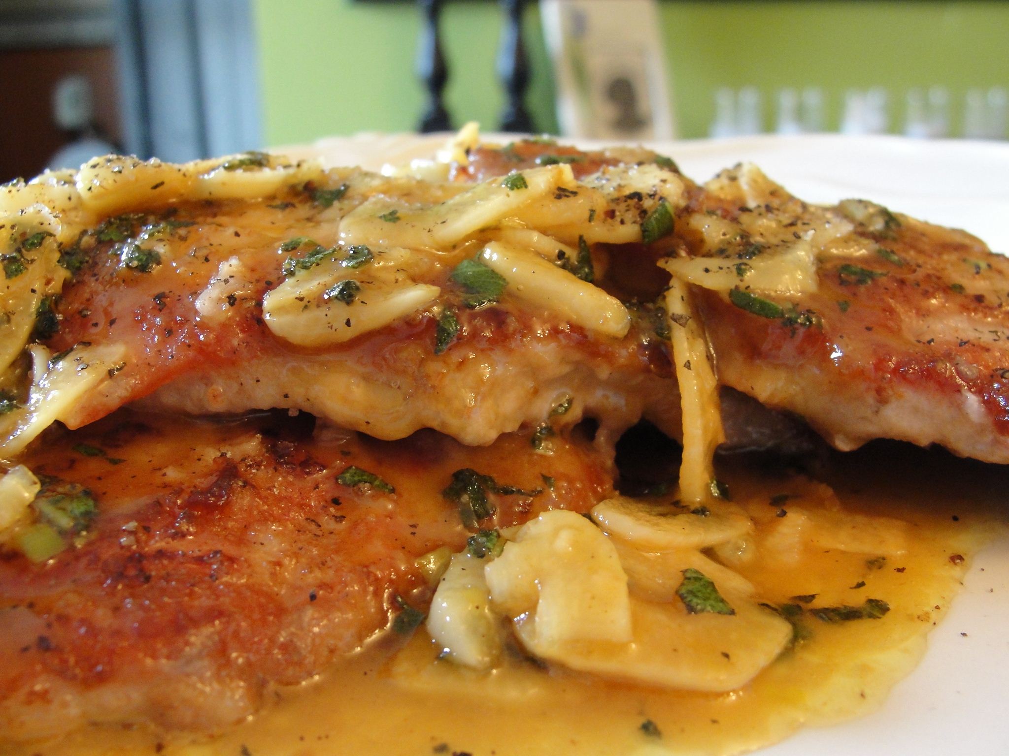Proscuitto Pork Cutlets with Garlic Sage Lemon Sauce BigOven